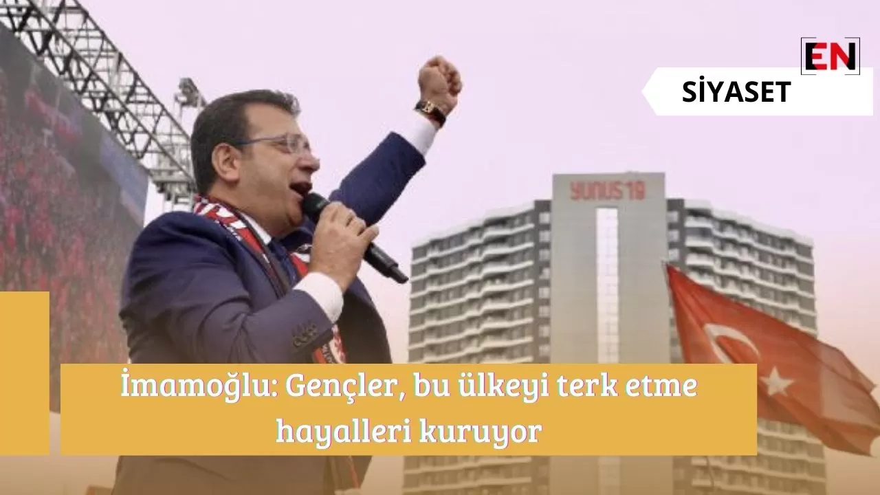 Ekrem İmamoğlu: ''Bu ülkenin insanları umutsuz''