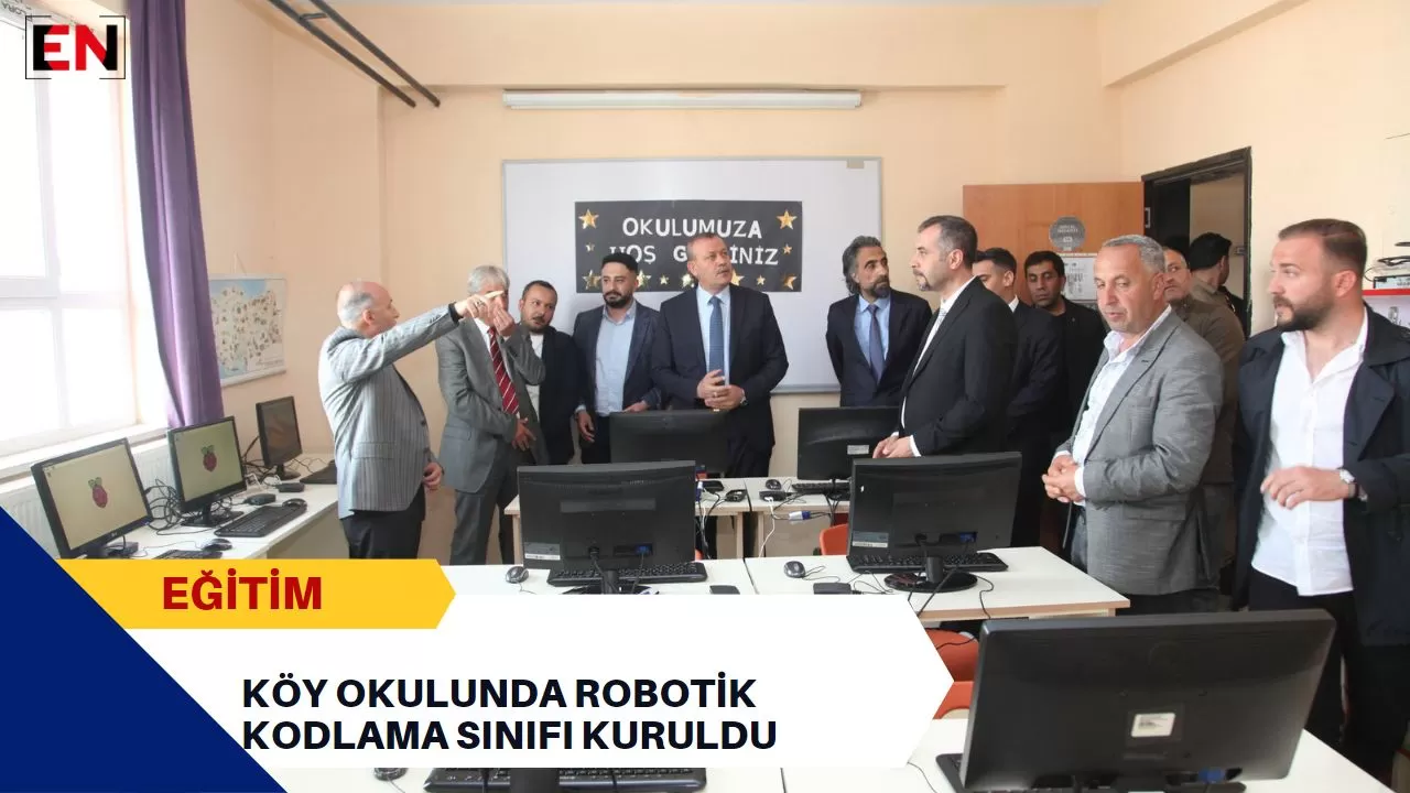 Bitlis'te köy okulunda robotik kodlama sınıfı kuruldu
