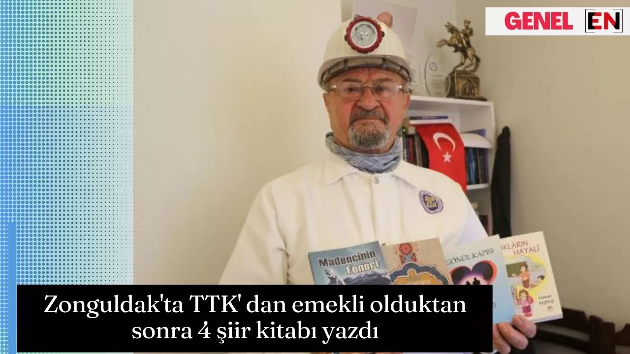 Zonguldak'ta TTK' dan emekli olduktan sonra 4 şiir kitabı yazdı