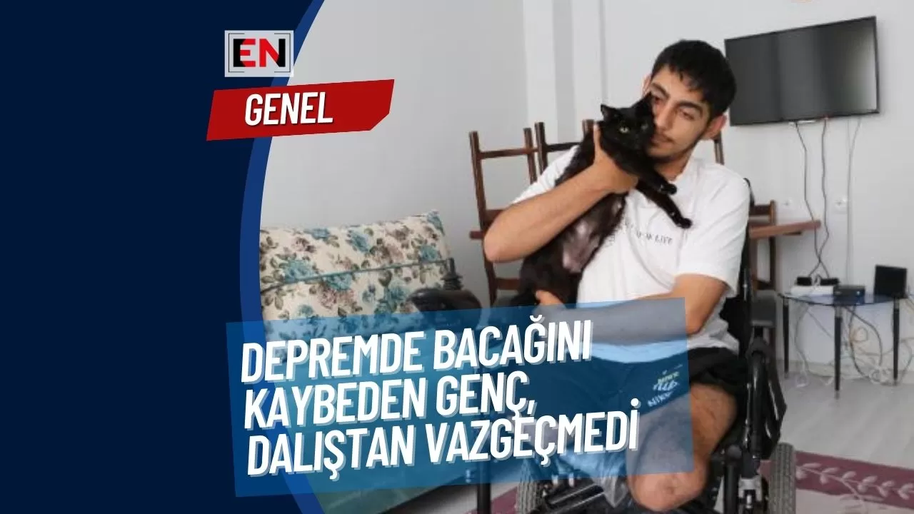 Depremde Bacağını Kaybeden Genç, Dalıştan Vazgeçmedi