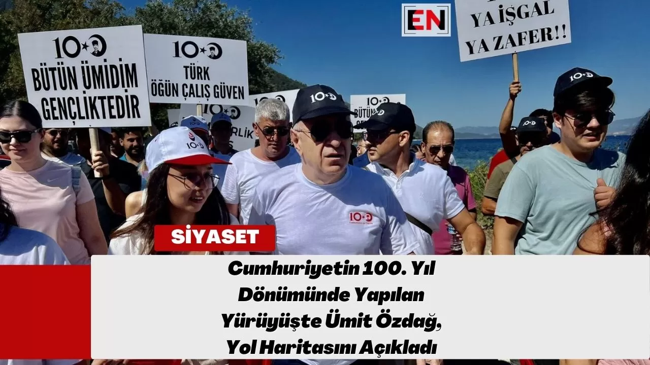 Cumhuriyetin 100. Yıl Dönümünde Yapılan Yürüyüşte Ümit Özdağ, Yol Haritasını Açıkladı